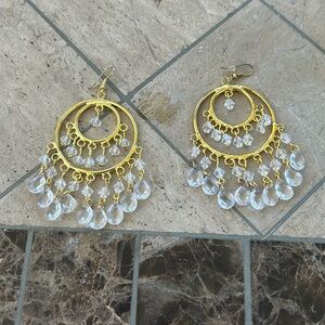 Chandelier earrings Goldtone